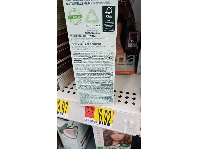 Clairol Natural Instincts Hair Color, 5G Medium Golden Brown, 1 Application.