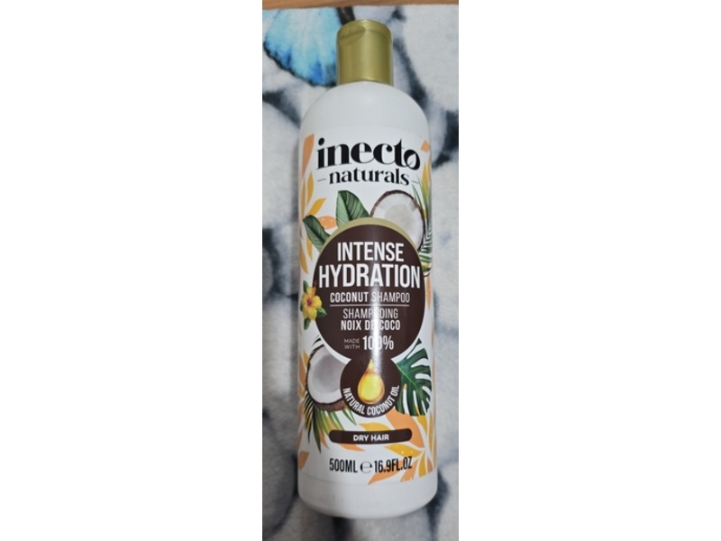 Inecto Naturals Intense Hydration Coconut Shampoo, Dry Hair, 16.9 fl oz/500 mL