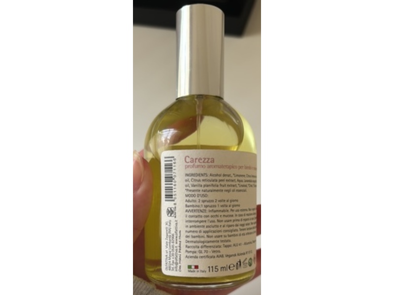 Carezza Natural Perfume Aromatherapy, Vanilla, Lavender, Mandarin & Lemon, 115 mL