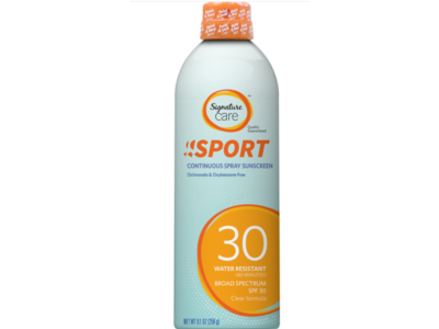 Signature Care Sport Sunscreen Continuous Spray, SPF 30, 9.1 oz/258 g