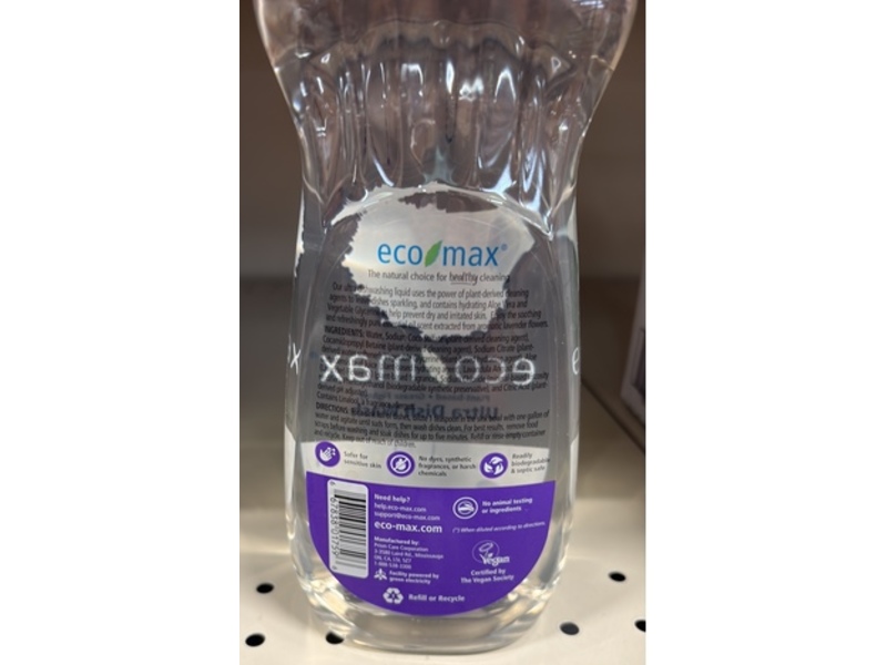 Eco-Max Ultra Dish Wash, Natural Lavender, 148 Loads, 25 Fl oz/740 mL
