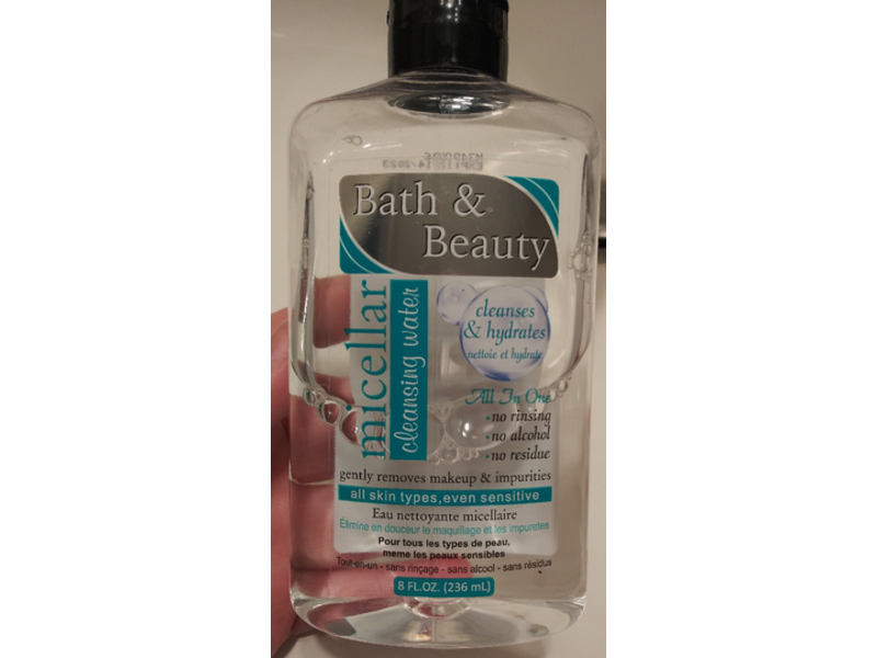 Bath & Beauty Micellar Cleansing Water, 8 fl oz/236 mL
