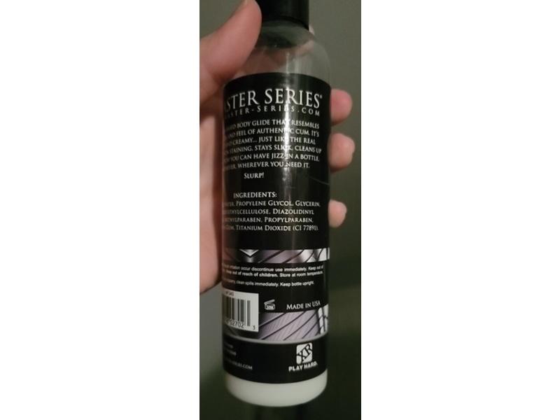 Master Series Jizz Water Based Body Glide Lube, Unscented, 8 fl oz/236 mL