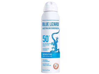 Blue Lizard Sensitive Mineral Sunscreen Spray, SPF 50 +, 4.5 oz (127.6 g)