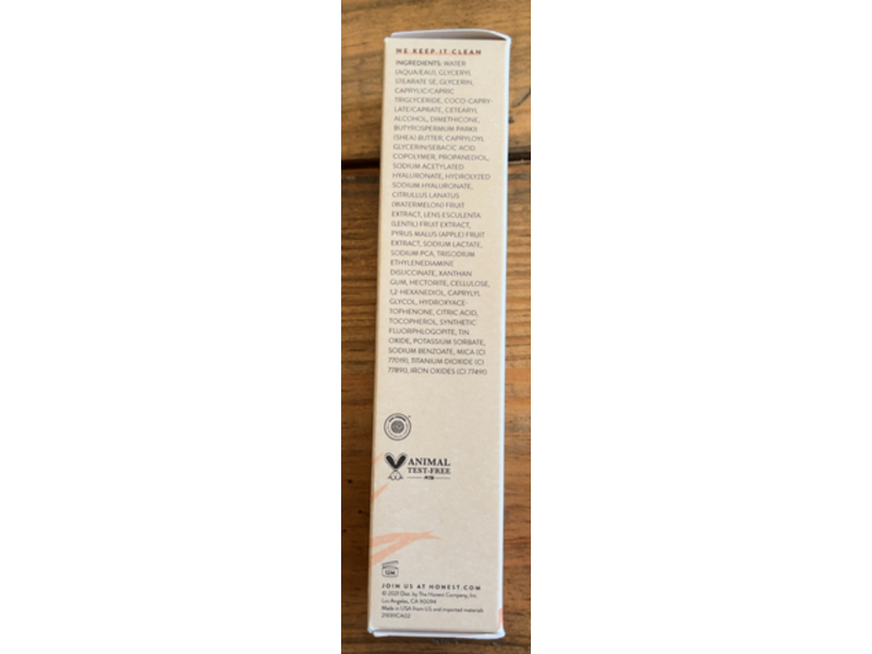 Honest Everything Glow + 2 Ha Primer, Hyaluronic Acid, Watermelon + Apple + Lentil Extracts, 1.0 fl oz/30 mL