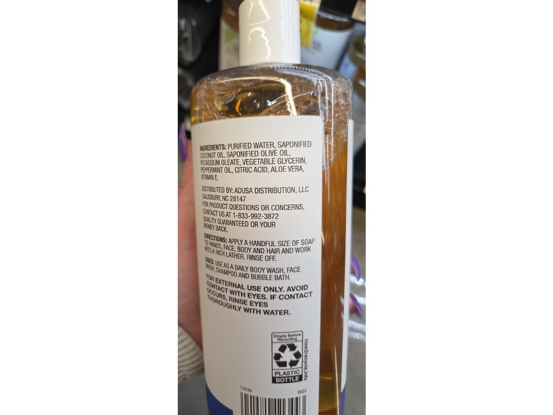 Nature's Promise Pure Castile Soap, Peppermint, 32 fl oz/946 mL