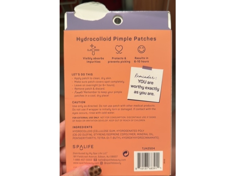 SpaLife Pawfect Treat Pimple Patches, 0.26 oz/7.6 g, 72 Count