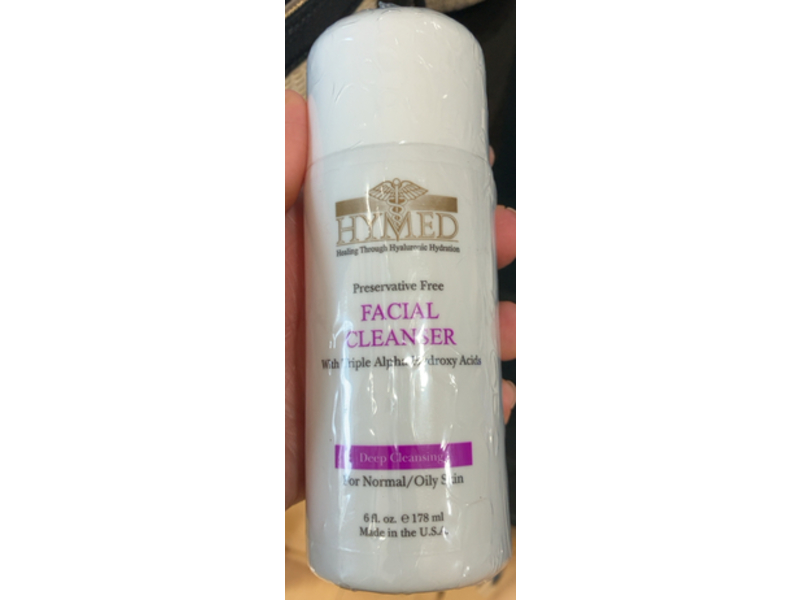 Hymed Facial Cleanser with Triple Alpha Hydroxy Acids, 6 fl oz/178 mL