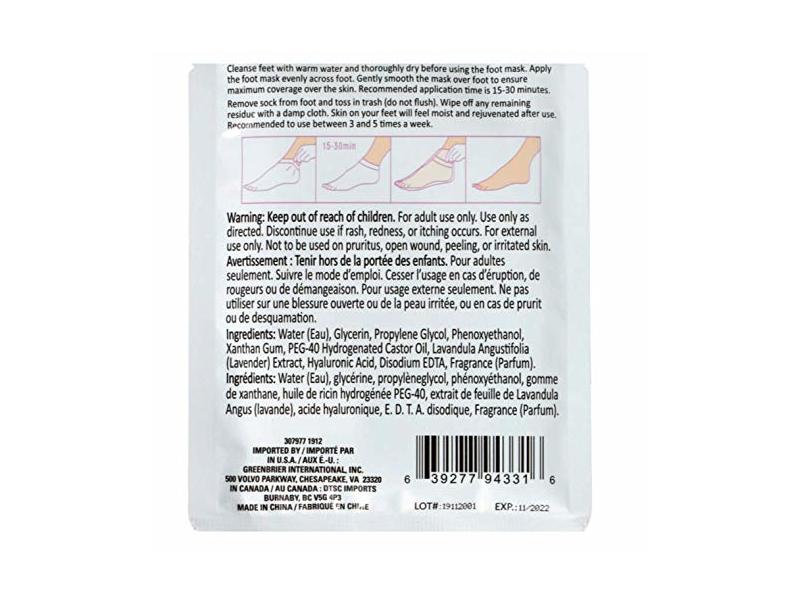 Spa April Foot Mask, 2 pairs