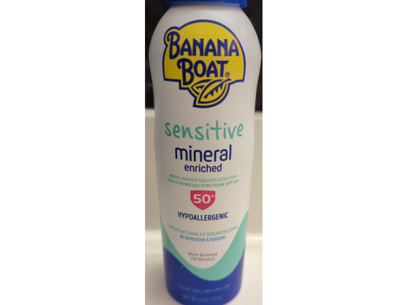Banana Boat Mineral Enriched Sunscreen Lotion, SPF 50+, 6 oz/170 g