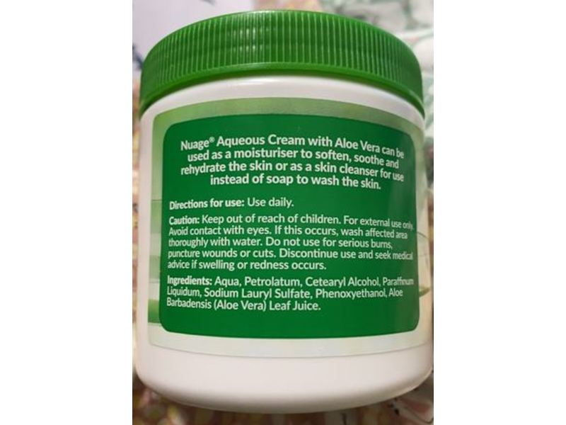 Nuage Aqueous Cream, Aloe Vera Extract, 350 mL