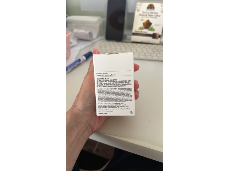 Haruharu Wonder Rose Pdrn Soothing Serum, Azelaic Acid, 1.01 fl oz/30 mL