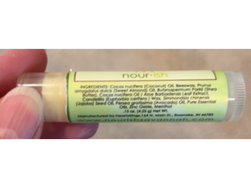 Nourish Lip Balm, SPF 15, Shea Butter + Jojoba Oil, 0.15 oz/4.25 g