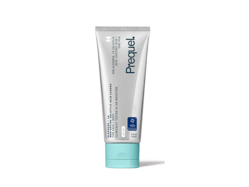 Prequel Gleanser+Sa Non-drying Salicylic Acid Cleanser, 13.5 fl oz/400 mL, 2 Count, 2 fl oz/40 mL