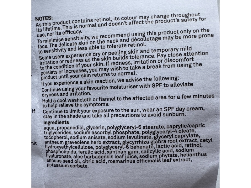 Facetheory Regenacalm S1 Serum, 2% Retinol Ester & Vitamin C, 5 mL