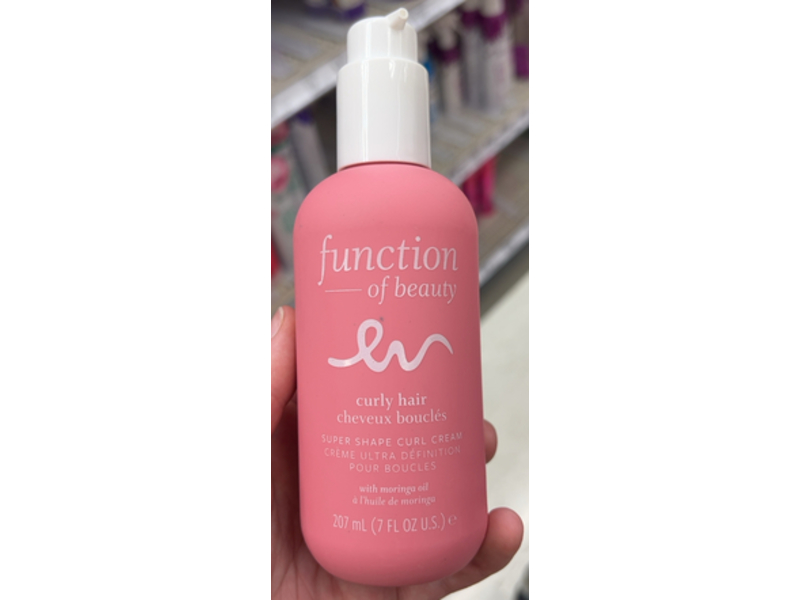 Function of Beauty Super Shape Curl Hair Cream, Moringa Oil, 7 fl oz/207 mL