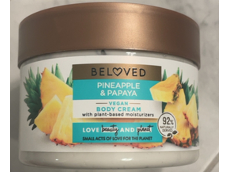 Love Beauty & Planet Beloved Pineapple & Papaya Body Cream, 10 oz