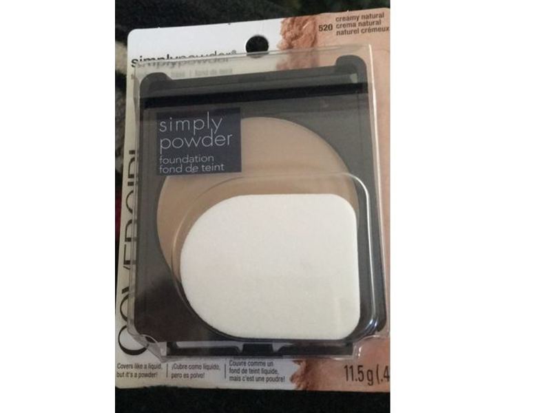 CoverGirl Simply Powder Foundation, Creamy Natural 520, 0.41 oz/11.5 g