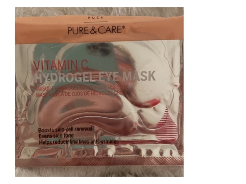 Pure & Care Hydrogel Eye Mask, Vitamin C, 1 Pairs