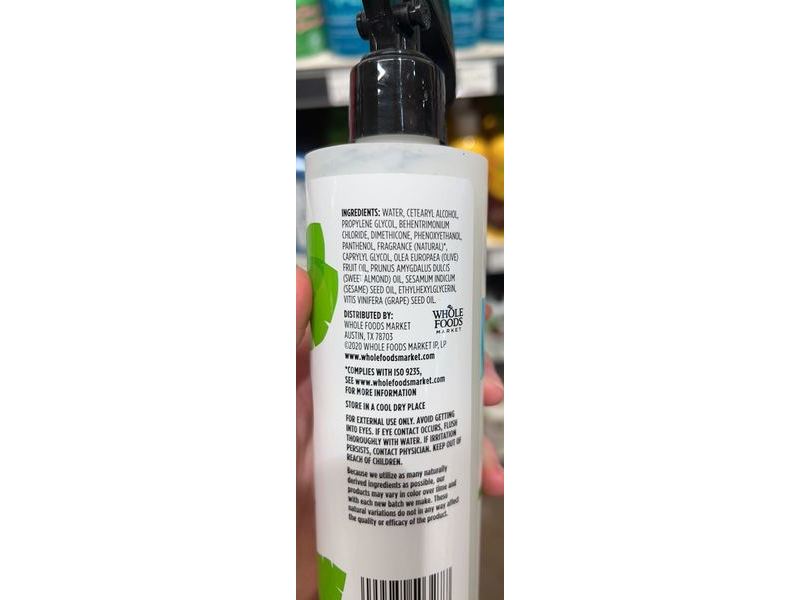 365 Whole Foods Market Leave-In Conditioner Spray, Coconut with Sweet Almond Oil, 8 fl oz/237 mL