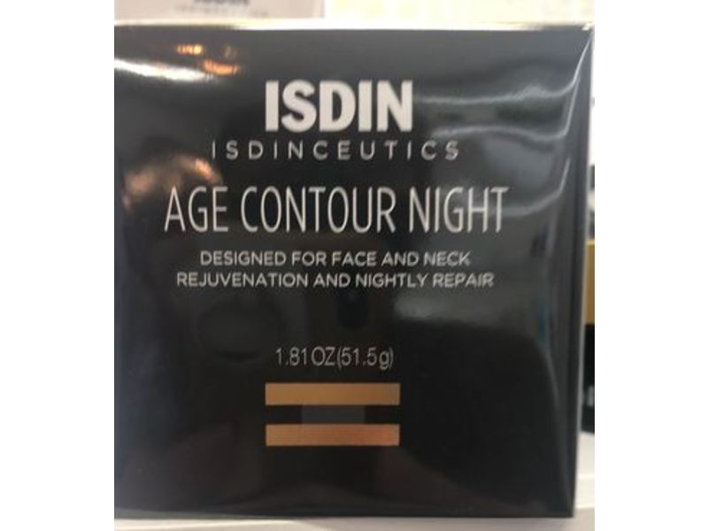 ISDIN Age Contour Night Face And Neck Cream, 1.8 fl Oz/51.5 g