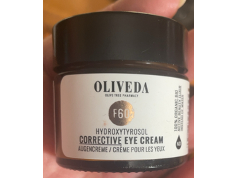 Oliveda Corrective Eye Cream, F60 Hydroxytyrosol, 1.0 fl oz/30 mL