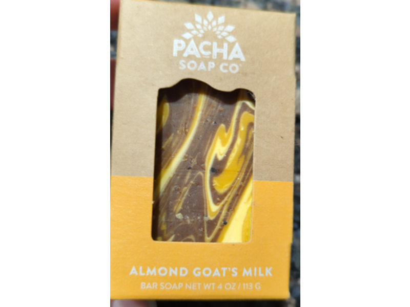 Pacha Soap Co Almond Goat's Milk Bar Soap, 4 oz/113 g