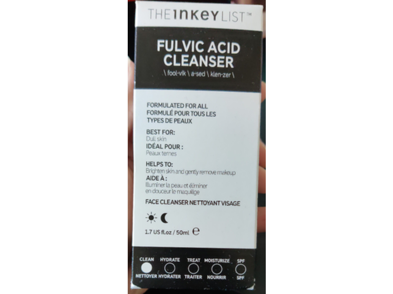The Inkey List Fulvic Acid Cleanser, 1.7 fl oz/50 mL