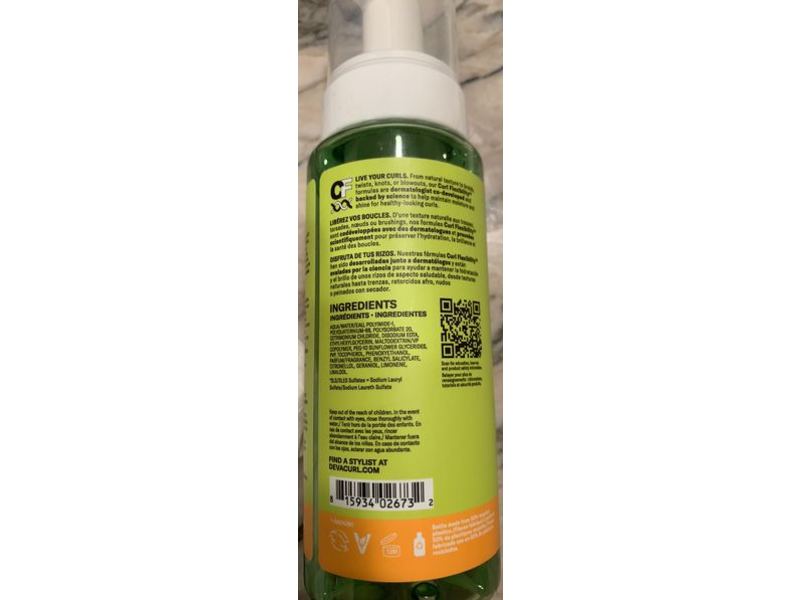 Deva Curl Frizz-Fighting Volumizing Foam, Lightweight Body Booster, 8 fl oz/236 mL