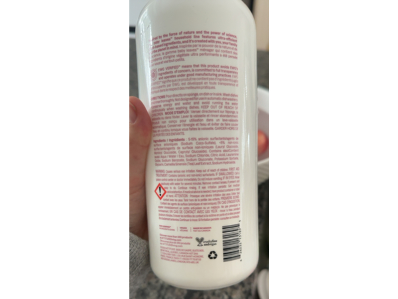 Attitude Baby Bottle Dishwashing Liquid, Unscented, 33.8 fl oz/1 L