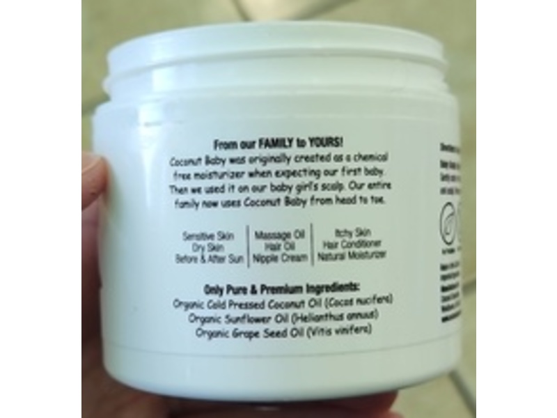 Coconut Essentials Coconut Baby Oil, 4 oz