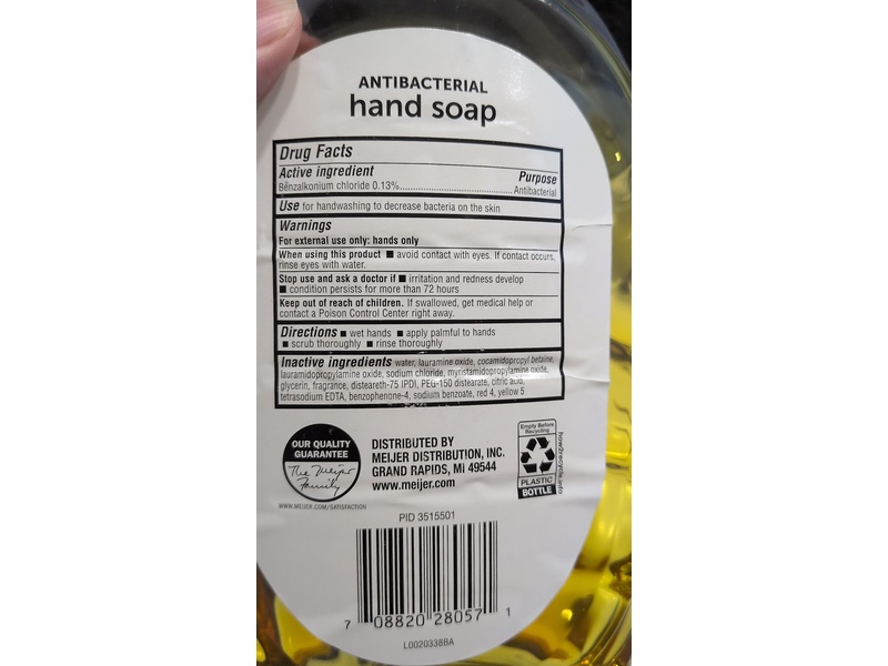 Mejier Antibacterial Hand Soap Refill, 50 fl oz/1.47 L