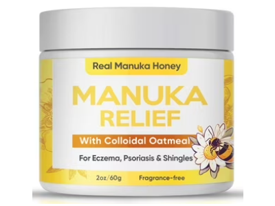 Clear Body Real Manuka Honey Manuka Relief, Colloidal Oatmeal, 2 oz/60 g