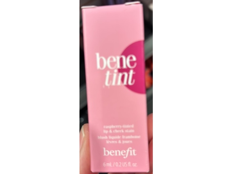 Benefit Bene Tint Lip & Cheek Stain, Raspberry, 0.2 fl oz/6 mL