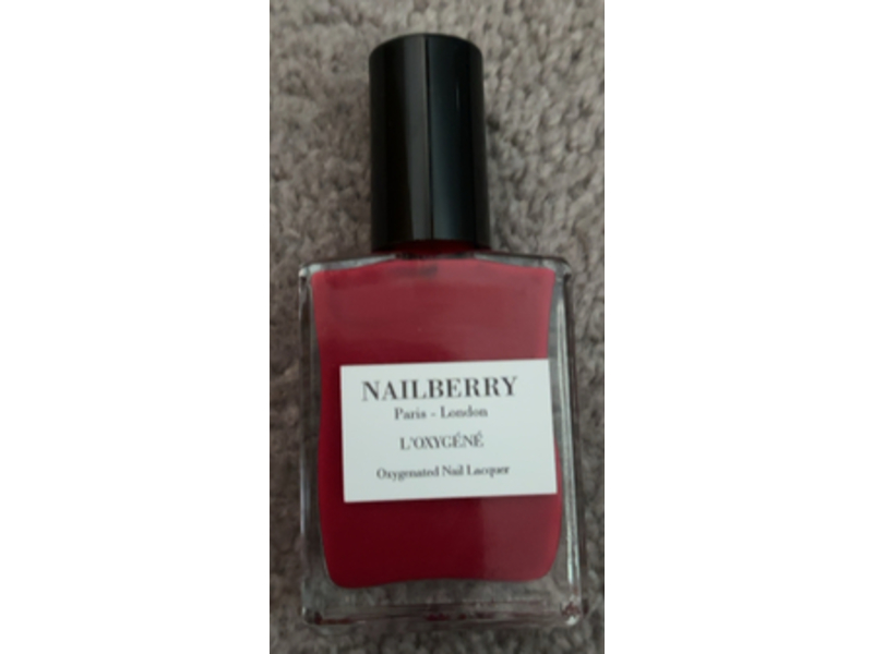 Nailberry L'Oxygene Oxygenated Nail Polish, Rouge, 15 mL