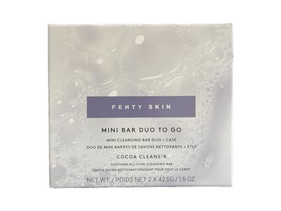 Fenty Skin Mini Cleansing Bar Duo + Case, Cocoa Cleans'r, 1.5 oz/42.5 g, 2 Count