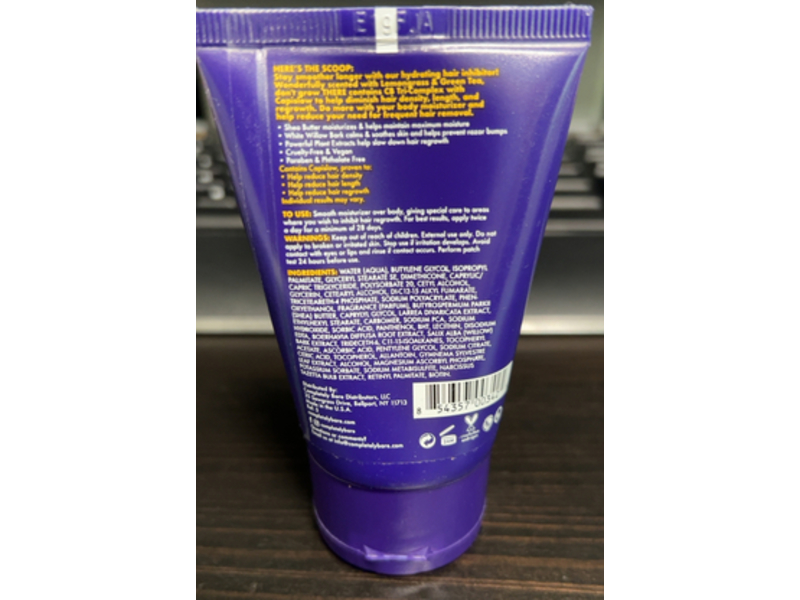 Completely Bare Body Moisturizer & Hair Inhibitor, Shea Butter & Natural Plant Extract, 1.7 fl oz/50 mL