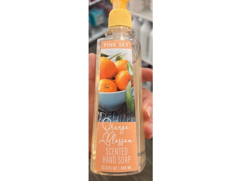Pink Sky Hand Soap, Orange Blossom, 13.5 fl oz/400 mL