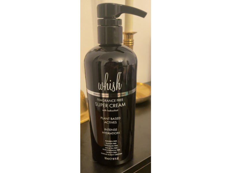 Whish Intense Hydration Super Cream, Bakuchiol, 18 fl oz/532 mL