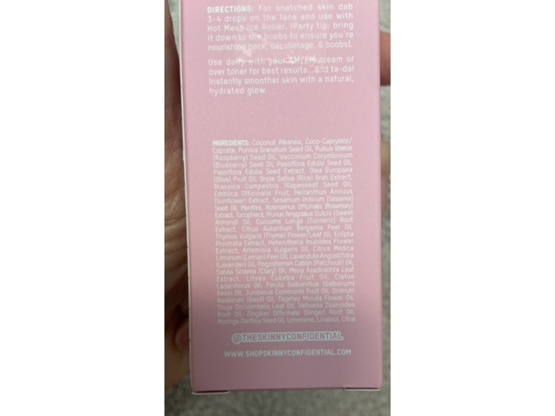 The Skinny Confidential Ice Queen Face Oil, 1 fl oz/30 mL