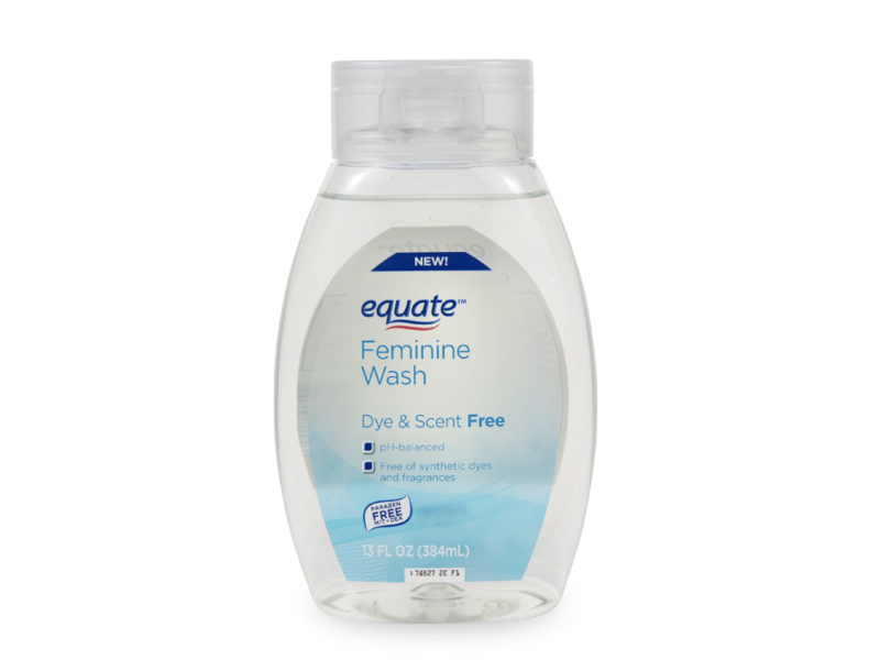 Equate Feminine Wash, Dye & Scent Free, 13 fl oz/384 mL Ingredients and