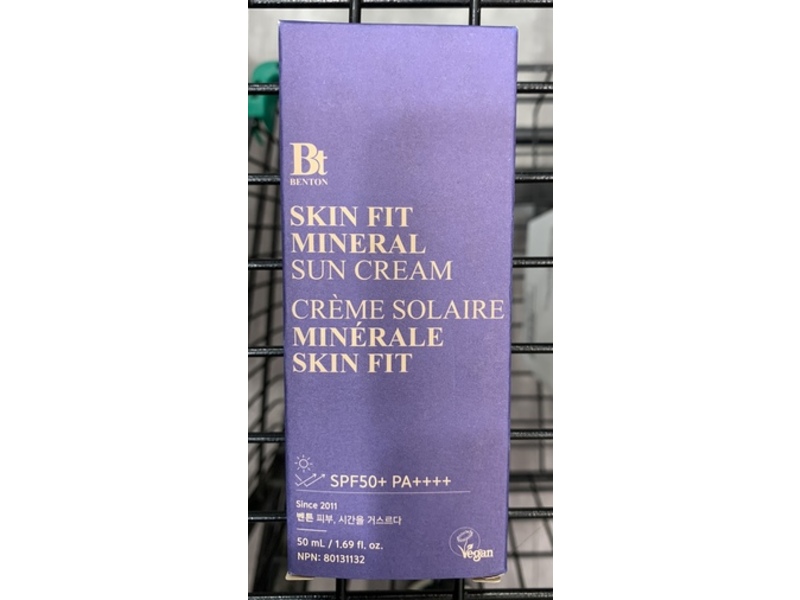 Benton Skin Fit Mineral Sun Cream, SPF 50+ PA++++, 1.69 fl oz/50 mL