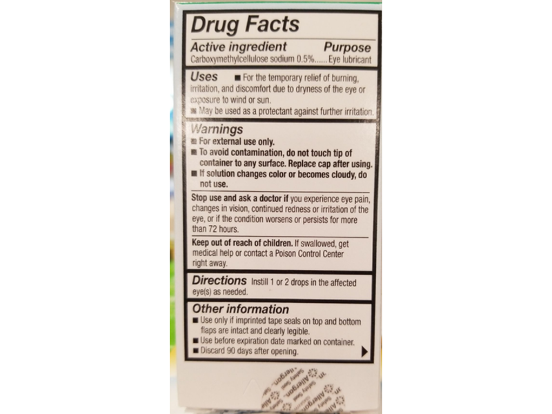 Refresh Tears Moisturizing Relief Lubricant Eye Drops, 0.5 fl oz/15 mL