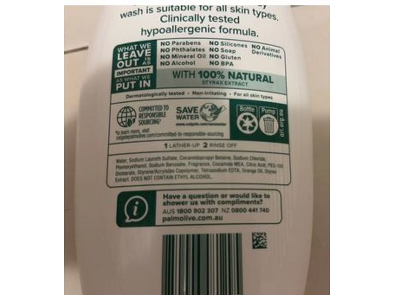 Palmolive Naturals Body Wash, Mild & Sensitive, 1 L