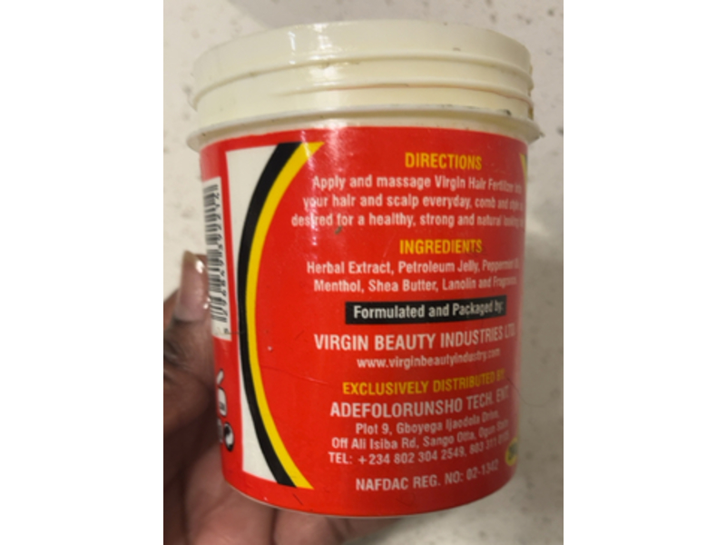 Virgin Hair Fertilizer Anti-Dandruff & Hair Conditioning Cream, 200 g
