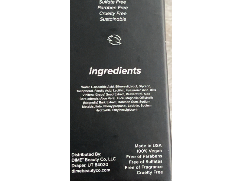 Dime Hyper Glow Antioxidant + Brighten, 1 fl oz/30 mL