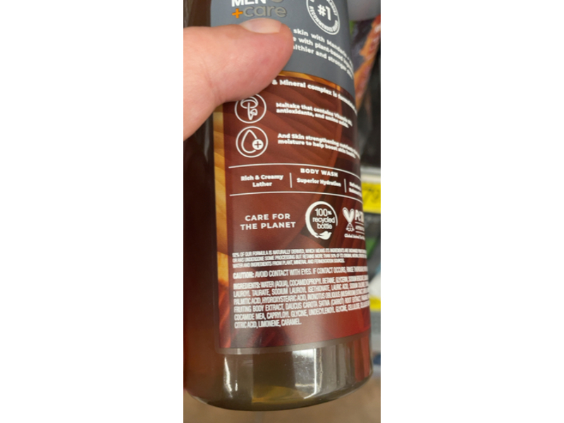 Dove Man + Care Daily nutrients Body Wash, Mandarin + Maitake, 10 fl oz/532 mL, 4 Count