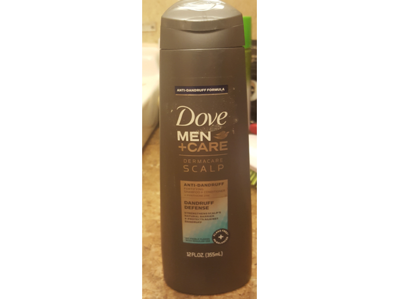 Dove Men + Care Dermacare Scalp Anti-Dandruff Shampoo + Conditioner 2-in-1, 12 fl oz/355 mL