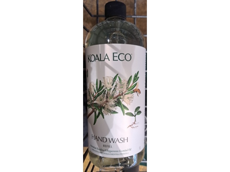 Koala Eco Hand Wash Refill, Australian Rosalina & Peppermint Essential Oil, 34 oz/1 L
