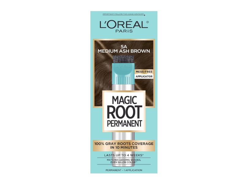 L'Oreal Paris Magic Root Permanent Hair Color Kit, 5A Medium Ash Brown, 1 Application, Pack Of 2